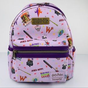 Loungefly Harry Potter Purple Weasleys' Wizard Wheezes Collectors Mini Backpack
